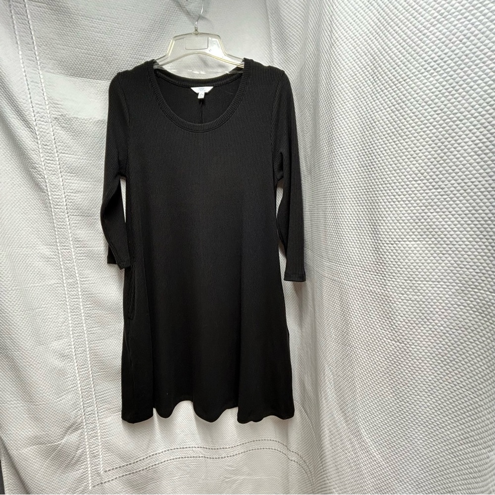 Time and Tru‎ Black Boxy Tunic Dress